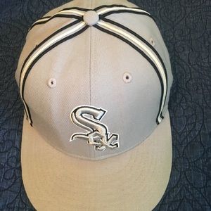 Tried on once chicago white sox fitted cap 4sale.